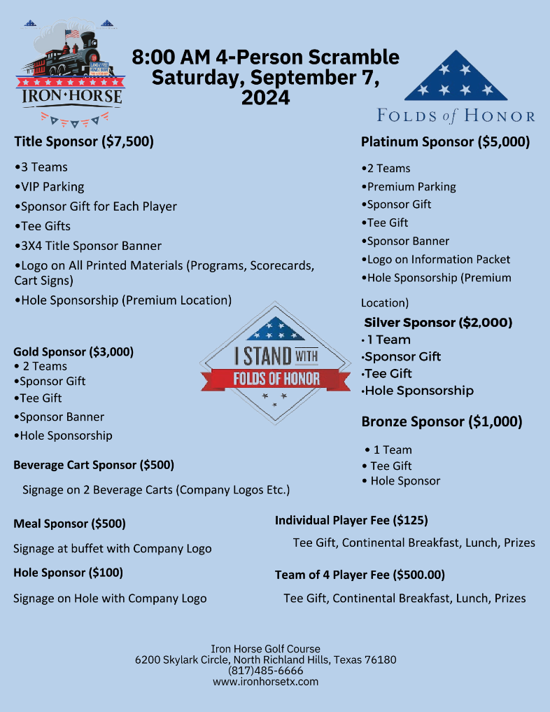 Folds of Honor Iron Horse